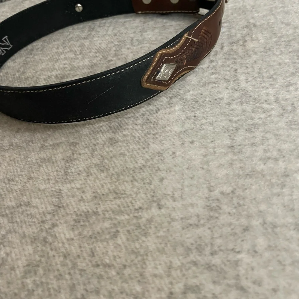 Nocona Belt Co Youth Boys Genuine Leather Belt Brown Western Cowboy size 24 #GE